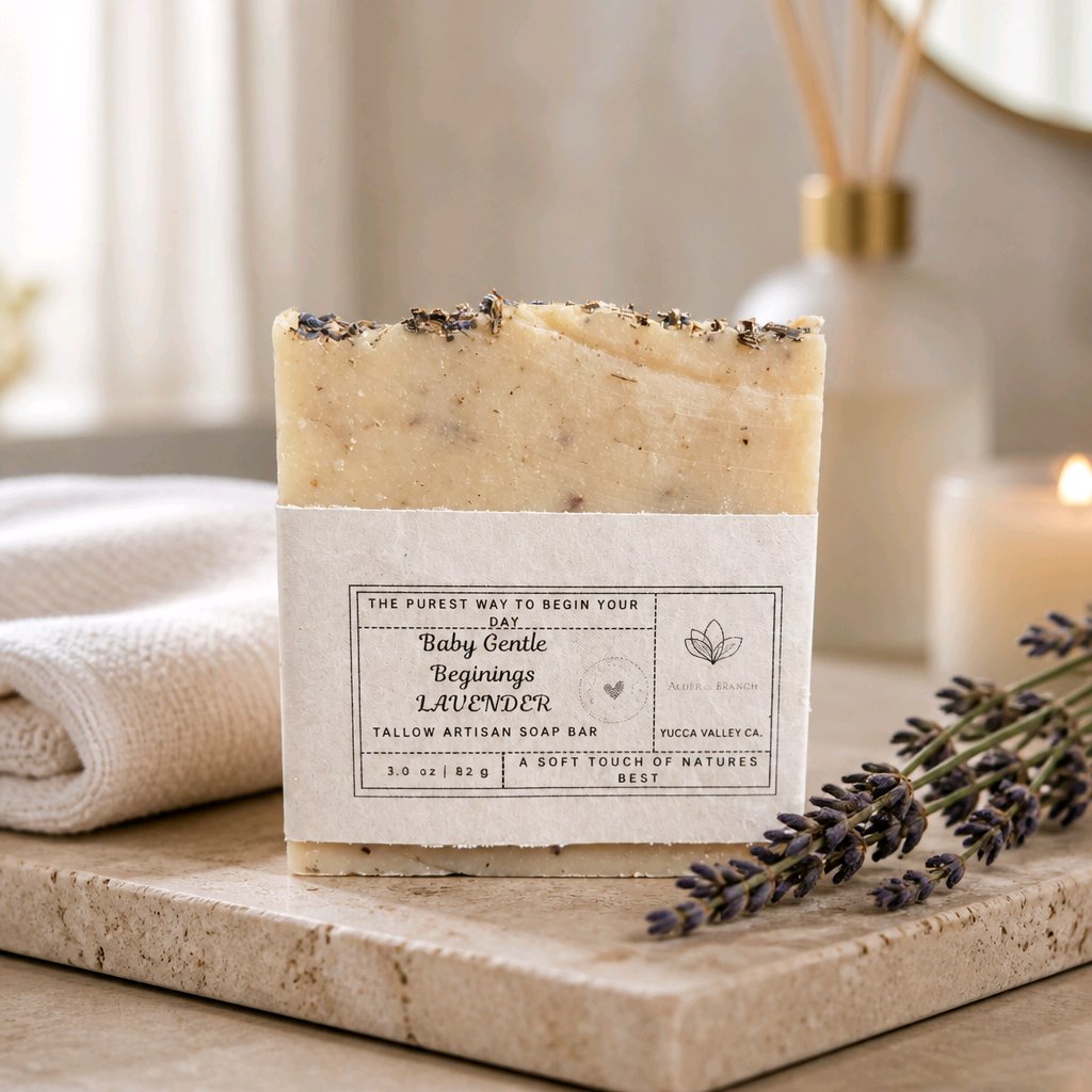 Baby Gentle Beginnings Lavender Artisan Soap Bar